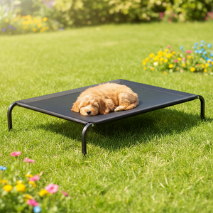 Cama Clássica Calmante para Cães, Cama Retangular Sólida de Ferro Forjado, Casinha Elevada Universal para Quatro Estações, Caverna em Caixa para Gatos e Cães - Product Image 6