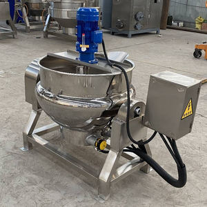 Industrieller Dampf-Schnell kochtopf Gas Tilt Jacketed Kettle Mix Tank Obst marmelade Vakuum koch maschine - Product Image 6