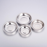 Plateau à condiments et snacks en acier inoxydable, sans aimant, motif uni, moderne et minimaliste, pour fabricants
