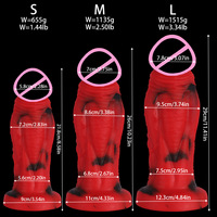Vente en gros de Dildos Réalistes en Silicone Extra-Larges Étanche S-L Sans Testicules Base Large Jouet Anal BDSM pour Femmes et Gays Fournisseur en Gros