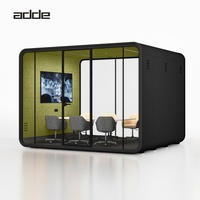 Cabine de conférence moderne, cabine de bureau insonorisée, cabine de conférence acoustique, salle de réunion portable