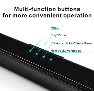 Soundbar TV Portatile Ricaricabile da 20W con Bassi Stereo, Woofer Abilitato DTS, Sistema Home Theatre, Altoparlante Wireless Hi-Fi - Product Image 4