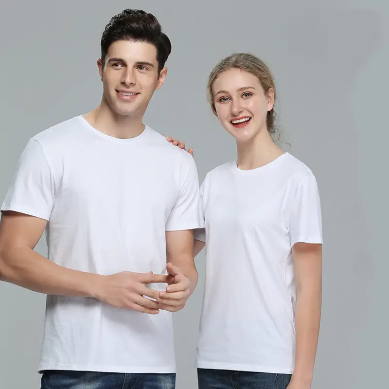 Cheap Price Apparel Wholesale High Quality 180Gsm Ring-spun Cotton Custom T Shirt Plain Blank T Shirt Plain White Cotton T Shirt