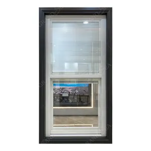 带内置百叶窗的最佳价格窗户使用铝制垂直推拉窗带百叶窗的悬挂式百叶窗百叶窗