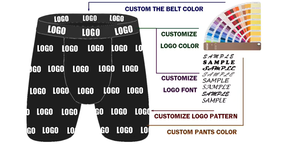 Sous-vêtements pour hommes en coton 92% et élasthanne 8% avec logo personnalisé OEM, taille plus, sublimation, boxer long à taille mi-haute - Product Image 5