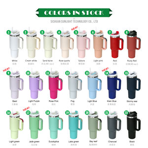 Upgrade 20oz/30oz/40oz Purple Custom Logo Stainless Steel BPA Free <b>Vacuum</b> Insulated Thermos Bottle Handle 6-12 Hours Thermal - Product Image 2