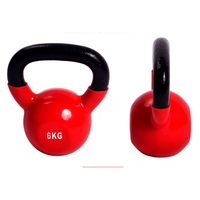 Vente d'usine : Kettlebell d'exercice en acier de haute qualité, trois couleurs, écologique, revêtement poudré, personnalisable, pour usage domestique