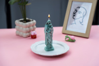 Moule à bougie en silicone classique Madone et Enfant, Moule 3D Vierge Marie et Bébé Jésus pour Art Religieux et Décoration Intérieure
