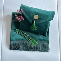 Tapis de prière musulman Tapis de prière islamique Cadeaux parfaits pour le ramadan Tapis de prière turc antidérapant Je peux ajouter votre logo
