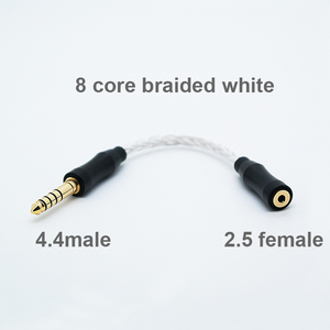สายอะแดปเตอร์ไฮไฟ8คอร์ OCC 2.5ตัวเมียถึง<span class=keywords><strong>3.5</strong></span>เป็น4.4สายที่สมดุลสำหรับอุปกรณ์เสริมหูฟัง PS4 Moondrop - Product Image 6