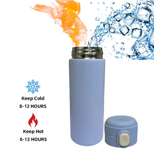 Mini Vaso Térmico de Acero Inoxidable con Cierre <span class=keywords><strong>a</strong></span> Presión, Botella de <span class=keywords><strong>Agua</strong></span> para Beber Directo, Ideal para Hogar, Oficina, Regalos Empresariales - Product Image 3