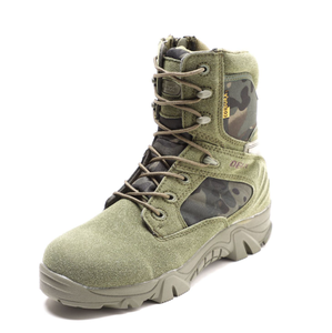 Botas de Senderismo TSB10 Parashot Desert Delta, Botas de Desierto de Gamuza Verde con Camuflaje - Product Image 1