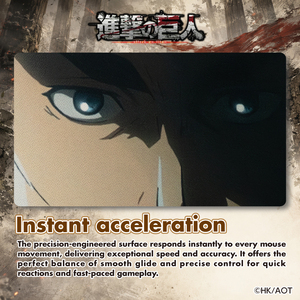 แผ่นรองเมาส์สำหรับเล่นเกม Attack on Titan Erwin Smith |   สินค้าลิขสิทธิ์แท้ - Product Image 2