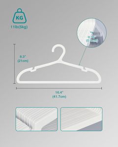 Cintre en plastique de haute qualité pour économiser de l'espace, idéal pour les magasins de vêtements, vente en gros, séchage du linge, cintre en plastique premium - Product Image 4
