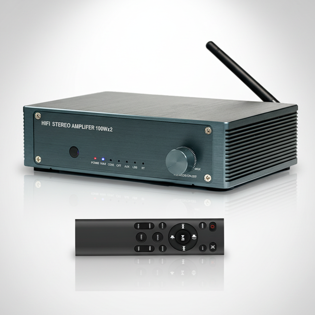 Samtronic Stereo Audio Amplifier Receiver 2 Channel Class D Mini Hi-Fi Integrated Amp for Home Passive Speakers 100W X 2 TPA3116