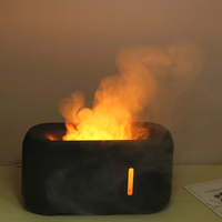 Appareil intelligent Volcan Huile essentielle Aromathérapie 3d Flamme Parfum Diffuseur Aroma Diffuseur Lumière LED humidificateur d'air avec Flamme