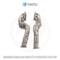 Manifold Knalpot YT untuk Audi S4 S5 A6 A7 C7 3.0T Supercharged Racing Exhaust Downpipe
