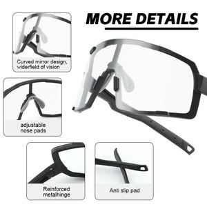 UV400 Sun Glasses Fashion Design Custom logo <b>Men</b> Outdoor Cycling <b>Men's</b> Sports Bicycle Sunglasses - Product Image 3