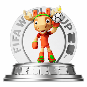 Produit Officiel Sous Licence Coupe du Monde <span class=keywords><strong>FIFA</strong></span> 2026 – Ensemble Souvenir Mascotte 3 Pièces Zayu, Maple et Clutch – Figurines en Plastique de 15 cm avec Boîte - Product Image 3