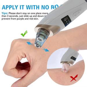 เครื่องดูดสิวเสี้ยนแบบพกพา ชาร์จผ่าน USB พร้อมโหมดทำความสะอาด 3 แบบ และพอร์ต Type-C USB สำหรับทำความสะอาดรูขุมขนอย่างล้ำลึก - Product Image 5