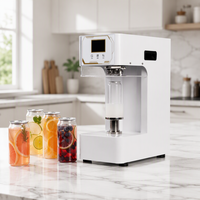 Machine de scellage automatique électrique en acier inoxydable pour canettes, scellage par induction pour boissons et bubble tea de 200 ml à 650 ml, vente en gros