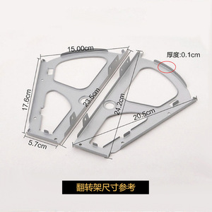 Flip Rack Shoe Cabinet Hardware Accessory Wall Mounted PP <b>Plastic</b> Durable <b>Storage</b> Organizer Polygon Shape 0505 - Product Image 3