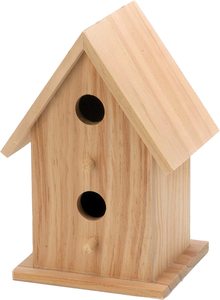 Casitas para Pájaros Triangulares Ecológicas, Cajas de Madera para Nidos de Aves Americanas, Caja para Búhos, Kit de Caja de Anidación, Casa Personalizada - Product Image 2
