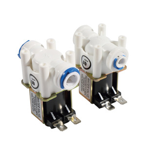 Vanne d'eau en plastique DIJIANG 1/4 3/8, électrovanne de commande électrique DC12V/24V pour distributeurs d'eau, type d'entrée normalement fermé - Product Image 1