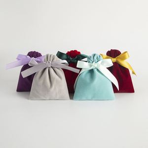 Sacs en velours à cordon pour emballage en vrac, présentation de cadeaux, rangement, mariage, voyage, bonbons, pochettes anti-poussière - Product Image 3