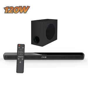 Soundbar עבור טלוויזיה 2.1 ערוץ הד אלחוטי Soundbar רמקול קיר קולנוע ביתי מערכת 6.5 אינץ עם סאב 3D סטריאו Boombox
