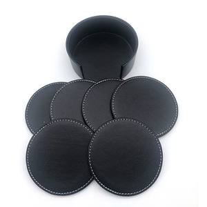 Posavasos de Cuero con Logotipo Personalizado del Fabricante, Parches de Cuero PU para Bebidas - Product Image 4