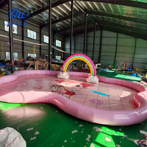 Piscina Inflable Grande Personalizada con Forma de Flor y Arcoíris para Parque Acuático Infantil - Disponible a Bajo Precio - Product Image 5