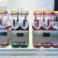 Nouvelle conception de machine à slush commerciale 15L*3, distributeur de jus en métal, machine à glace pilée, 3 réservoirs
