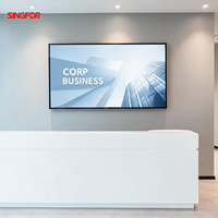 Écran d'affichage numérique SINGFOR 43 pouces haute luminosité 1000-1500 nits, cadre ultra-fin 6,9 mm, 4K UHD, Android, WiFi 6