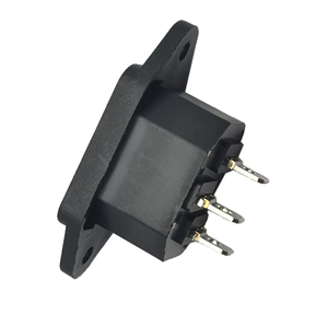 3 Pin 10A 250V AC муфтовый стыковочный переводник Мужской Электрический разъем переменного тока на входе мощность разъем с держателем панели - Product Image 4