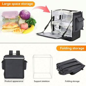 Travel Insulate Picnic Ice <b>Cooler</b> <b>Backpack</b> Catering Bag Thermal Pizza Food Delivery <b>Backpack</b> - Product Image 4