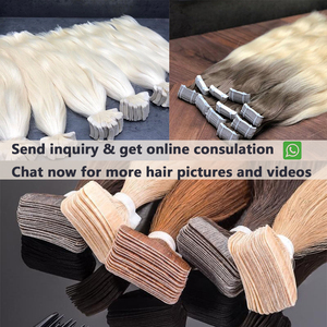 Nhà Máy Chất Lượng Cao 100% Remy Trinh Nữ Phần Mở Rộng Tóc Đôi Rút Ra Da Sợi Ngang Băng Tóc Trong Sóng Phong Cách Lớp Biểu Bì Phù Hợp - Product Image 6
