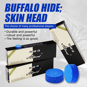 Puntas de Taco de Billar Atams de Cuero Multicapa, 10 Piezas/Caja, Puntas Profesionales para Tacos de Billar para Clubes y Jugadores - Product Image 1