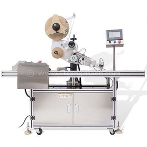 Machine d'étiquetage automatique à pagination pour cartes, sacs en plastique PE, boîtes d'emballage en carton, étiqueteuse adhésive - Product Image 3