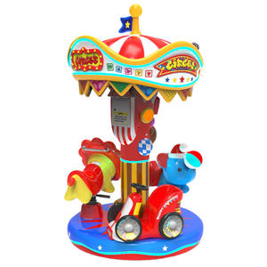 Carosello di cavallo in metallo a gettoni per bambini città centro commerciale ingresso videogioco a dondolo auto impianto inglese perfetto - Product Image 3