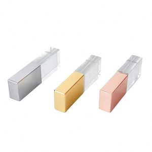 Clé USB 2.0 transparente étanche avec logo personnalisé, 4 Go à 256 Go, cadeau de mariage - Product Image 2