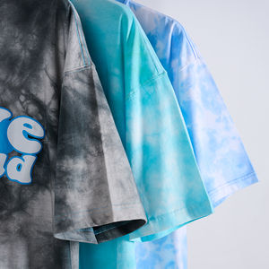 เสื้อยืดผ้าฝ้ายโอเวอร์ไซส์สำหรับผู้ชายและผู้หญิงทรงโอเวอร์ไซส์ผ้าครอป100% โลโก้แบบกำหนดเอง112 - Product Image 3