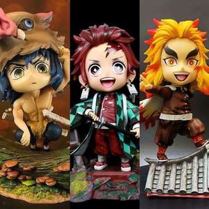 โมเดลตัวการ์ตูนตัวละครการ์ตูน <span class=keywords><strong>kimetsu</strong></span> <span class=keywords><strong>NO</strong></span> <span class=keywords><strong>yaiba</strong></span> tanjirirou kyoujuriu inosuke <span class=keywords><strong>3</strong></span>สไตล์รูปปั้นการ์ตูนอะนิเมะพีวีซีขนาด18ซม. - Product Image 1
