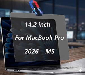 Magnetic Soft PET <b>Privacy</b> <b>Screen</b> <b>Protector</b> for MacBook Pro 14.2inch M5 2026 Removable Laptop Anti-SPY Protection - Product Image 1