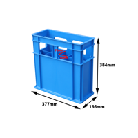 JOIN Caisse de bière en plastique Caisse de bouteille en plastique de 10 bouteilles pour le transport ou le stockage de la bière