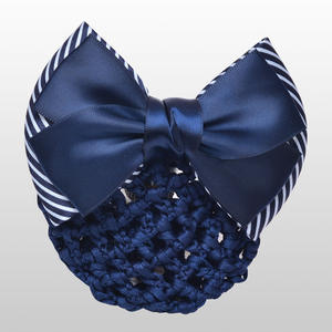 Vente chaude affaires femmes cheveux accessoires <span class=keywords><strong>tissu</strong></span> grand nœud papillon filet à cheveux Wrap Bank Barrettes avec cheveux <span class=keywords><strong>Snood</strong></span> Net <span class=keywords><strong>pour</strong></span> les femmes - Product Image 3