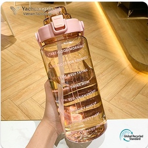 Minimalist Classic Design Plastic Water <b>Bottle</b> 2.0L Lightweight Portable Straw Handle Multi Color Options YACHUANGXIN VIETNAM - Product Image 2