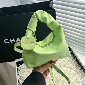 I-0323 Bolso de Mano Elegante para Mujer, Color Sólido, con una Sola Correa, para Uso Diario en Otoño/Invierno/Verano, Material PU, con Cierre - Product Image 2