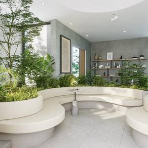 Architectural Exposed <b>Aggregate</b> Concrete Street Furniture Commercial City Park Seat Bulk Export Project Supply Vietnam Factory - Product Image 6