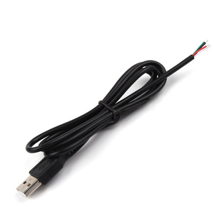 24AWG <span class=keywords><strong>USB</strong></span> <span class=keywords><strong>2</strong></span>,0 macho <span class=keywords><strong>2</strong></span> pines Pigtail Cable <span class=keywords><strong>USB</strong></span> tipo <span class=keywords><strong>A</strong></span> <span class=keywords><strong>2</strong></span> núcleos Cable desnudo Cable de extensión de extremo abierto para Cable de reparación DIY Negro Blanco - Product Image 3
